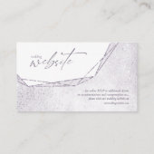 Floral Sparkles Wedding Website Mauve ID889 Informatiekaartje (Achterkant)