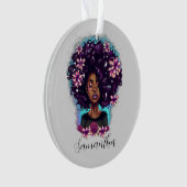 Floral Sparkling Afro Femme (devant)