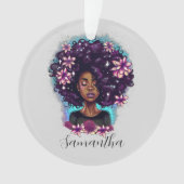 Floral Sparkling Afro Femme (devant)