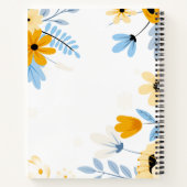 Floral Spiral Bound Hardcover Notitieboek (Achterkant)