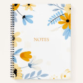 Floral Spiral Bound Hardcover Notitieboek (Voorkant)