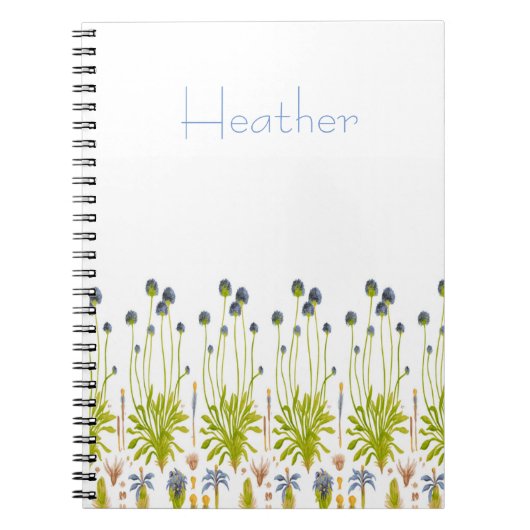 FLORAL Spiral notebook - Personaliseer het Notitieboek (Voorkant)