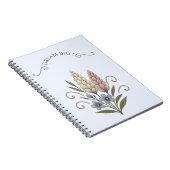 Floral Spiral Photo Notebook | Elegant Journal  (Côté Droit)