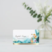 Floral Spray bouteille Carte de visite Abstrait (Debout devant)