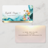 Floral Spray bouteille Carte de visite Abstrait (Devant / Derrière)