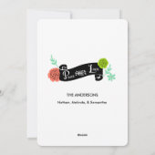 Floral Spray Peace and Love Carte photo (Dos)