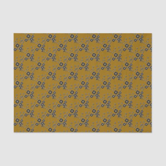 Floral Spray Style 1,Silver-Gold-1-WEEFSUE PAPIER (Voorkant)
