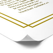 Floral Spring 18 Table Wedding Seating Chart Poster (Hoek)