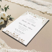 Floral Spring Chinoiserie Foil Faire-part de maria