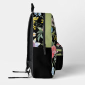 Floral Spring Design Gepersonaliseerde groene sier Bedrukte Rugzak (Links)