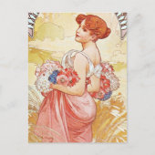 Floral Spring Goddess Briefkaart (Voorkant)
