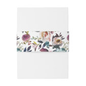 Floral Spring Pastel Waterverf Weddenschap Uitnodigingen Wikkel (Achterkant Voorbeeld)