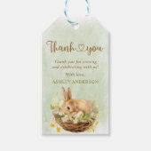 Floral Spring Rabbit Some Bunny 1st Birthday Cadeaulabel (Voorkant)