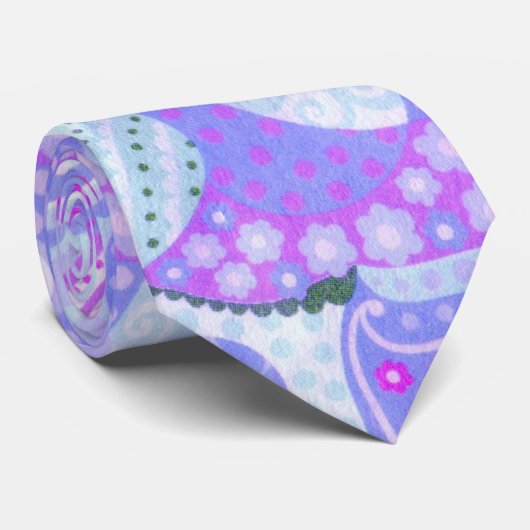 Floral Spring Stropdas (Opgerold)