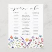 Floral Spring Summer Guess Wie Vrijgezellenfeest s (Voorkant)