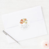 Floral Spring van de heldere Waterverf Dank u wel Ronde Sticker (Envelop)