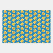 Floral Spring Waterverf geel Daffodil Inpakpapier Vel (Voorkant 3)