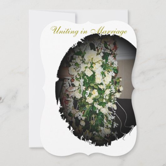 "Floral" Spring Wedding Invitation Kaart (Voorkant)