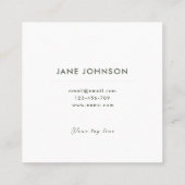 Floral Square Waterverf Visitekaartjes 2 (Achterkant)