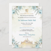 Floral Sri Sukhmani Sahib Path Invitation (Devant / Derrière)