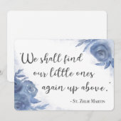 Floral St. Zelie Martin Carte de fausse couche flo (Devant / Derrière)