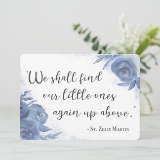 Floral St. Zelie Martin Floral Miscarcard