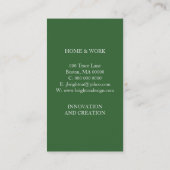 Floral Star Visitekaartje (Achterkant)