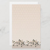 Floral Stationery Briefpapier (Voorkant / Achterkant)