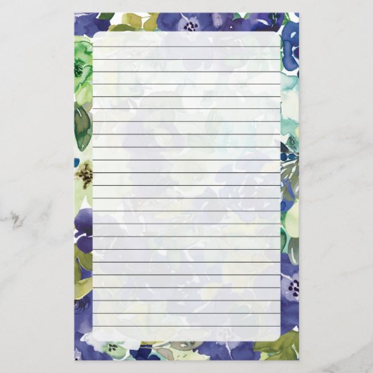 Floral Stationery Briefpapier (Voorkant)