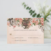 Floral Steampunk Wedding RSVP (Debout devant)