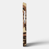 Floral Stencil Design met Tawny Leaves Case-Mate iPhone Case (Achterkant / Links)