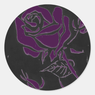 Floral Sticker "Roos Dark #4"