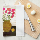 Floral still Kitchen Tea Towel Theedoek (Quarter Fold)