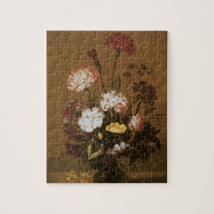 Floral still Life Flowers in Vase,  barokje Legpuzzel