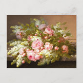 Floral still Life, Raoul M. De Longpré Briefkaart (Voorkant)