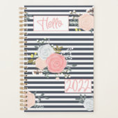 Floral Stripe 2022 Planner voor haar (Voorkant)