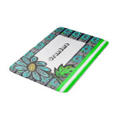 Floral Stripe Grandma Bathroom Bath Mat (Gekanteld)