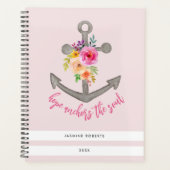 Floral Stripe Hope Ancre la Bible de l'âme Verse (Devant)