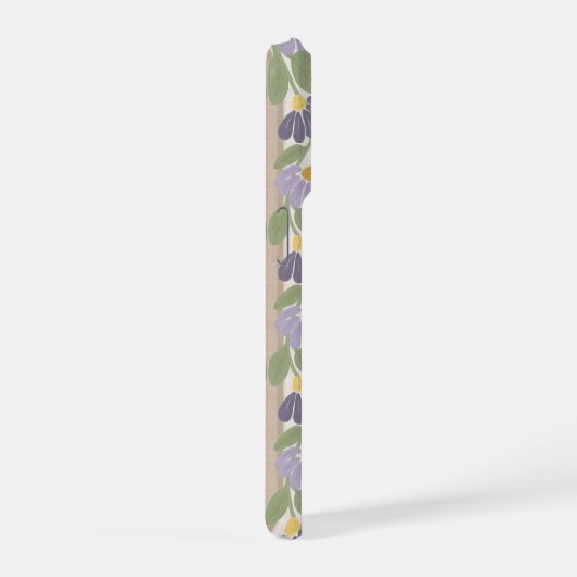 Floral Striped Personalized Phone Case (Côté droit)