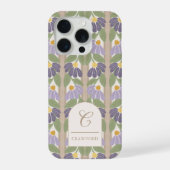 Floral Striped Personalized Phone Case iPhone Hoesje (Achterkant)