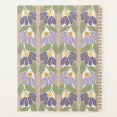 Floral Striped Personalized Planner (Achterkant)