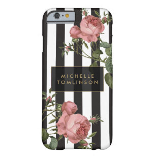  Floral Striped Persoonlijke iPhone Case