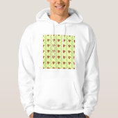 Floral Stripes Mannen Hoodie (Voorkant)