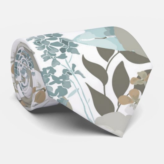 Floral Stropdas (Opgerold)