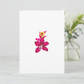 Floral Style, ArtyClick Crimson, Light Gold Feestdagenkaart (Staand voorkant)