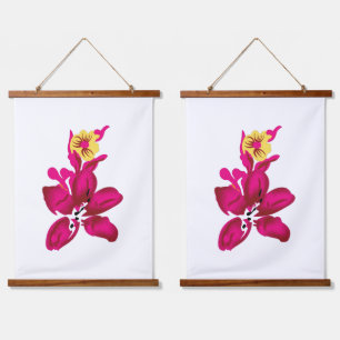 Floral Style, ArtyClick Crimson, Light Gold Hangend Wandkleed