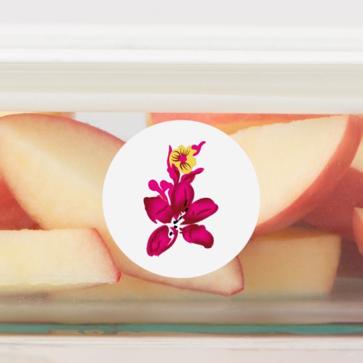 Floral Style, ArtyClick Crimson, Light Gold Labels (Aangebracht)