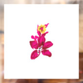 Floral Style, ArtyClick Crimson, Light Gold Raamsticker (Vel 2)