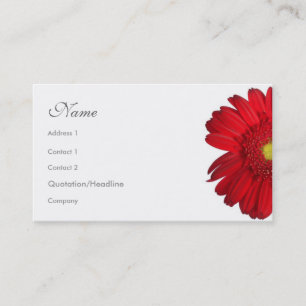 Floral Style - Gerbera Daisy Visitekaartje