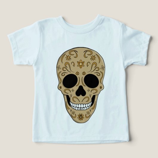 Floral Sugar Skull Dia de los Muertos (Design Recto)